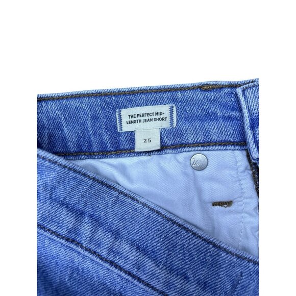 Madewell  Short Women’s The Perfect Mid-Length Jean Short - Size 25 - Picture 4 of 15